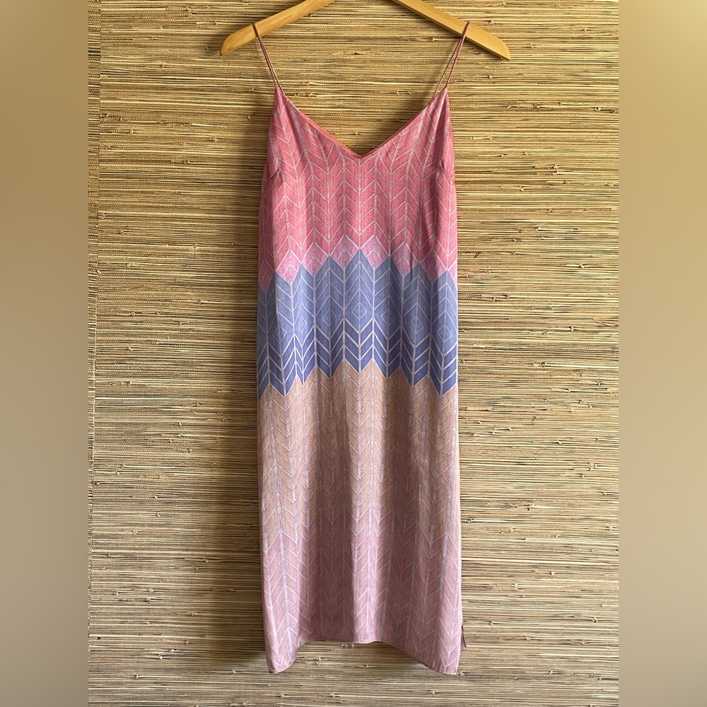Pink and Blue Chevron Slip Dress by Nomad Morgan Caper